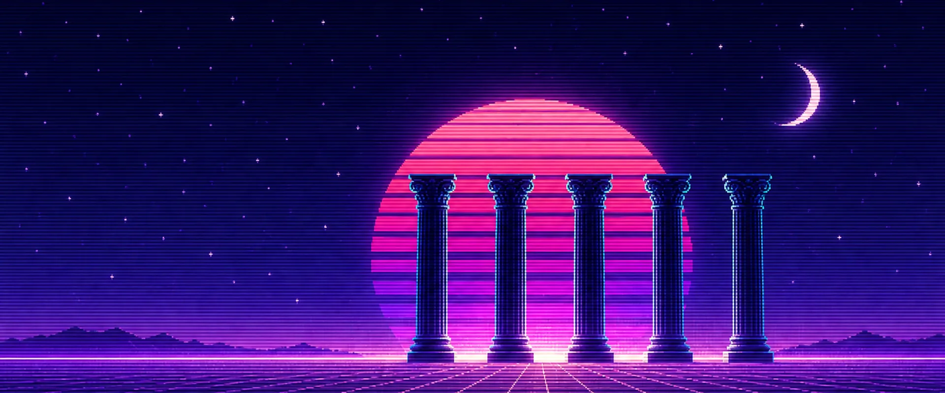 Déjà Vu — sun and columns